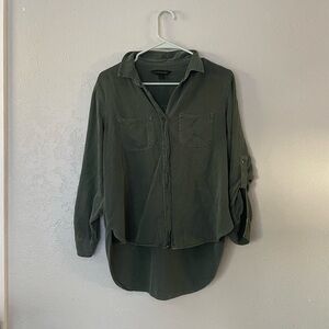 Rock & Republic Dark green button up top